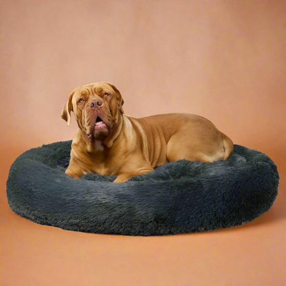 Fur King "Nap Time" Calming Dog Bed - XXL -Grey