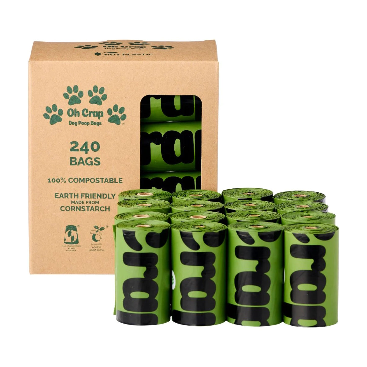 Oh Crap - Compostable Dog Poop Bags - 240 Bags