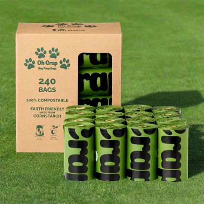 Oh Crap - Compostable Dog Poop Bags - 240 Bags