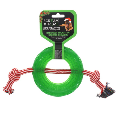 XL Xtreme Christmas Treat Tyre with Rope