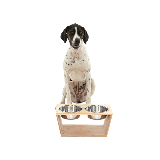 Large Charlie’s Bamboo Dog Feeder - Big Dogs Only 