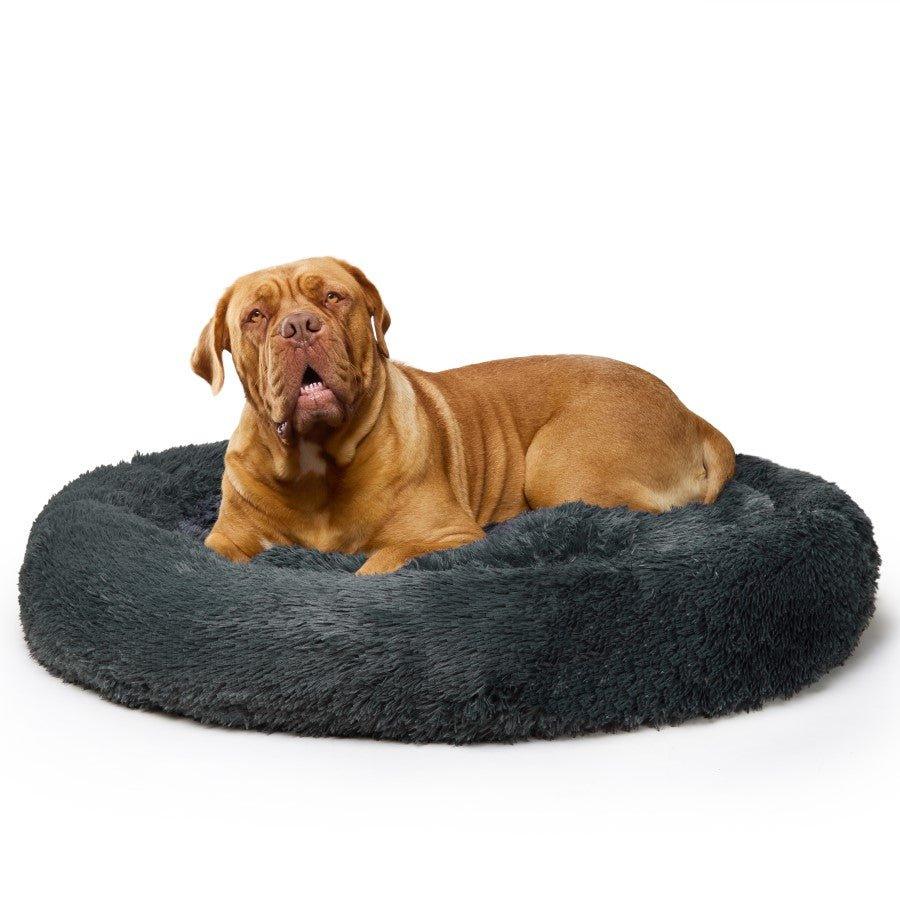 Fur King "Nap Time" Calming Dog Bed - XXL -Grey - Big Dogs Only 